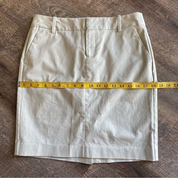 Eddie Bauer Skirt Khaki Tan Business Casual 2 Preppy - Picture 12 of 14